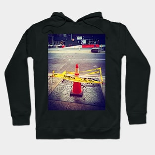 Caution, Manhattan, NYC Hoodie